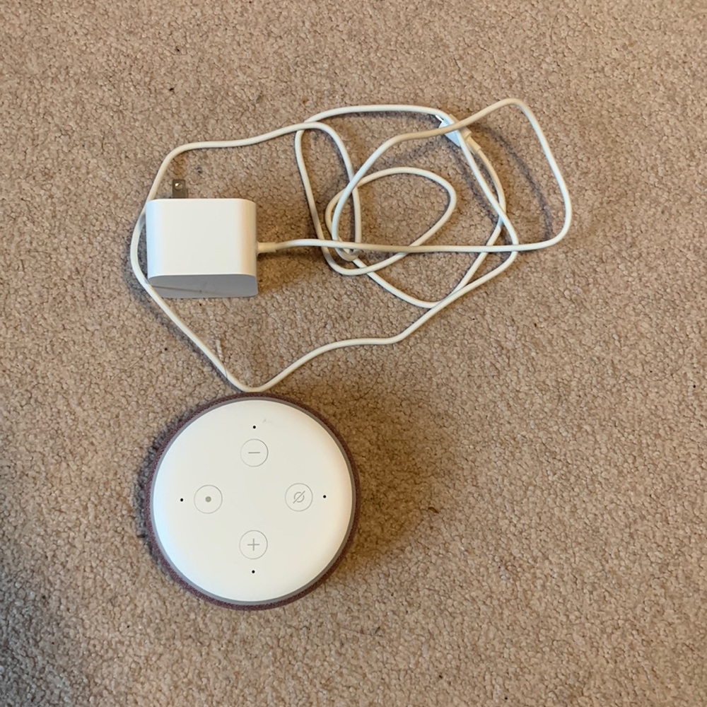 Pink Amazon Alexa Echo Dot